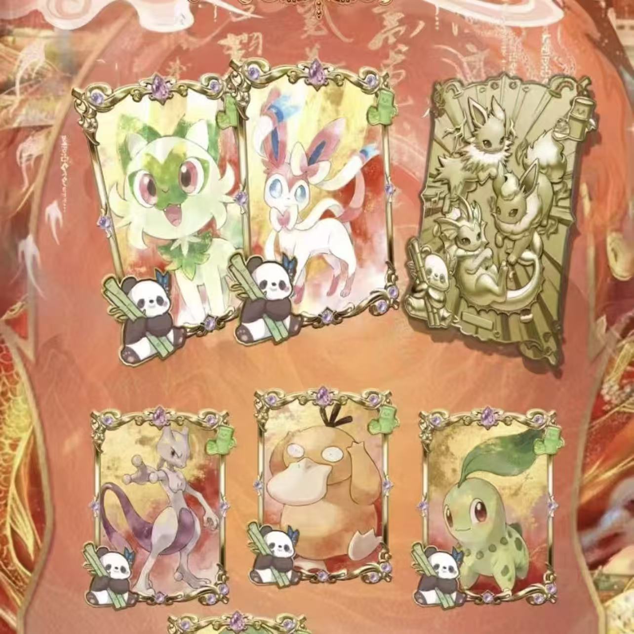 Pokeman metal card game card CCG one box