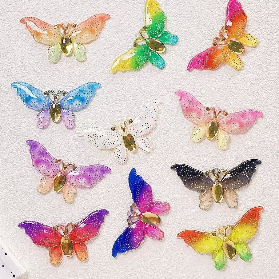 NO.21    Acrylic Butterflies ( with hole , play 9-grid game ))